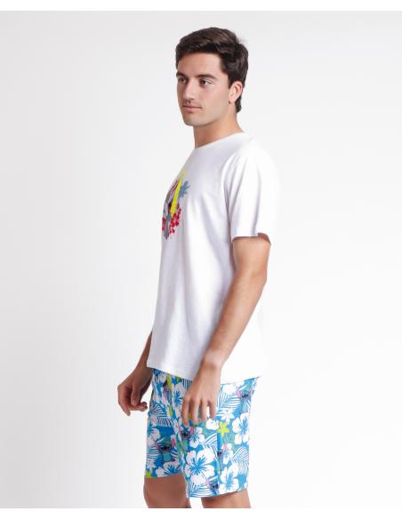 DISNEY Pijama Manga Corta Lilo & Stitch para Hombre