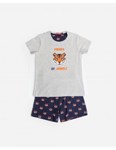 DIVER Pijama Manga Corta King para Niño