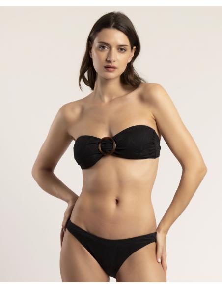 ADMAS Bikini Bandeau Fresh Leaves para Mujer