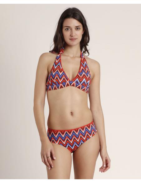 ADMAS Bikini Halter Ethnic Waves para Mujer