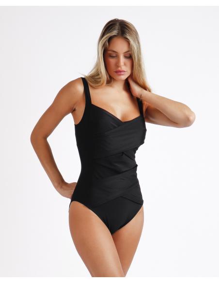 ADMAS Bañador Reductor Franjas Curvy para Mujer