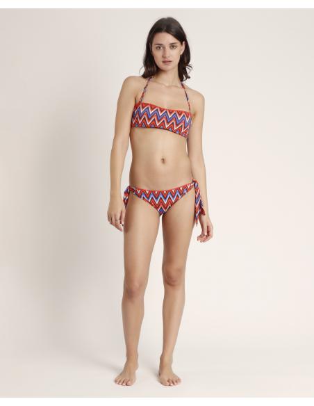 ADMAS Bikini Bandeau Ethnic Waves para Mujer