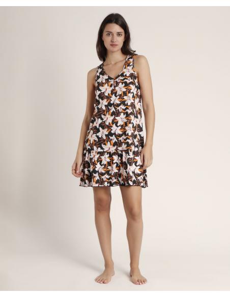 ADMAS Vestido Sin Mangas Sunset Jungle para Mujer