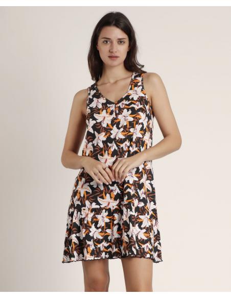 ADMAS Vestido Sin Mangas Sunset Jungle para Mujer