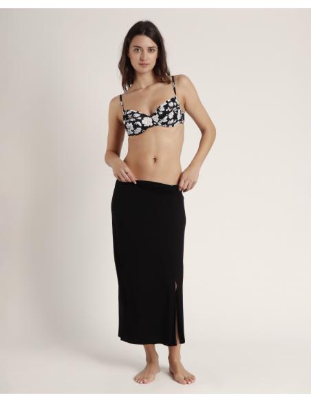 ADMAS Falda Playa Black para Mujer