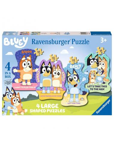 Ravensburger, Puzzle 4 en 1 de Bluey