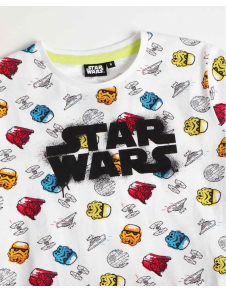 STAR WARS Pijama Manga Corta Neon Graffiti para Niño