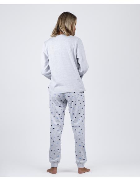 ADMAS Pijama Manga Larga Cloudy Nights para Mujer