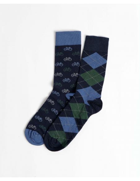 ANTONIO MIRO Calcetín Mediano Pedalier Socks para Hombre, (Caja de 6 unidades)