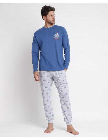 LOIS Pijama Manga Larga Urban Motor para Hombre