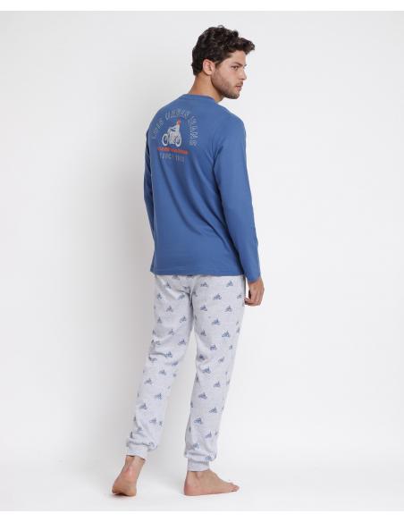 LOIS Pijama Manga Larga Urban Motor para Hombre