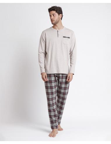 ANTONIO MIRO Pijama Manga Larga Cobblestone para Hombre