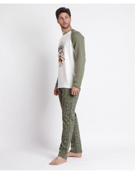 DISNEY Pijama Manga Larga Chef Mickey para Hombre