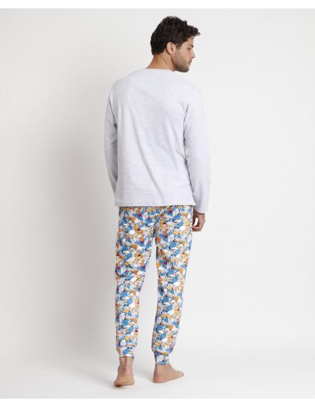 DISNEY Pijama Manga Larga Big Donald para Hombre