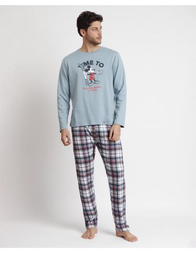 DISNEY Pijama Manga Larga Winter Club para Hombre