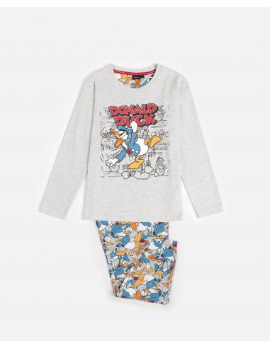 DISNEY Pijama Manga Larga Big Donald para Niño