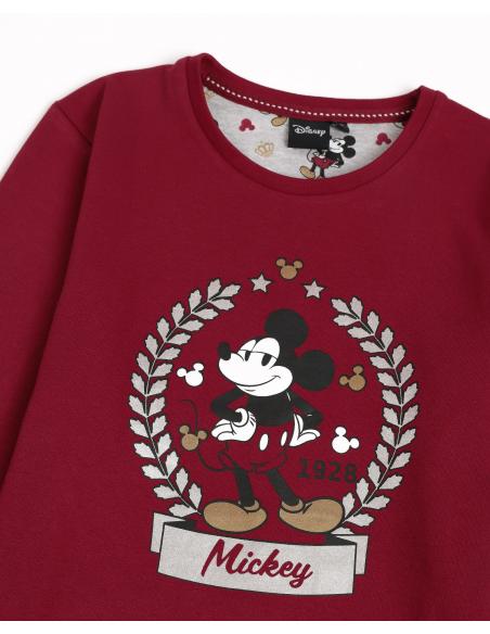 DISNEY Pijama Manga Larga King Mickey para Niña