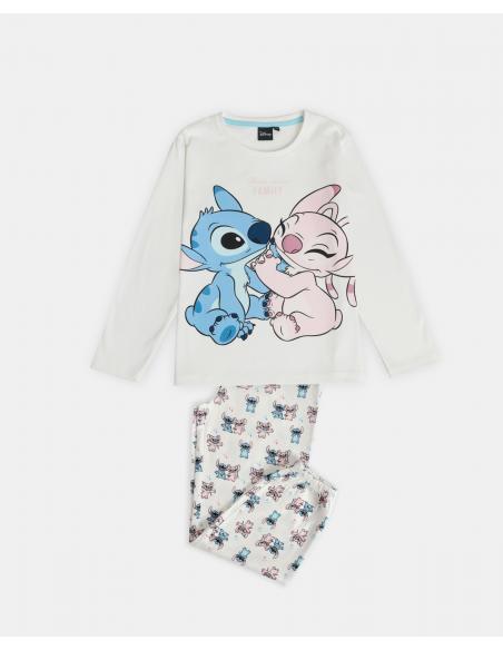 DISNEY Pijama Manga Larga Ohana para Niña