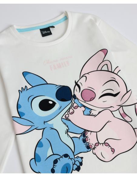 DISNEY Pijama Manga Larga Ohana para Niña