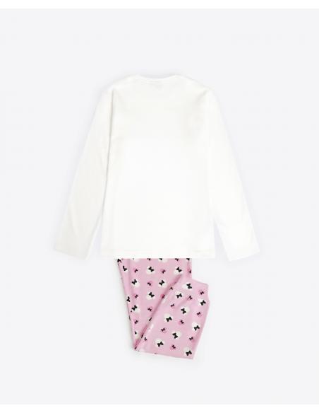 DISNEY Pijama Manga Larga Minnie Chic para Niña