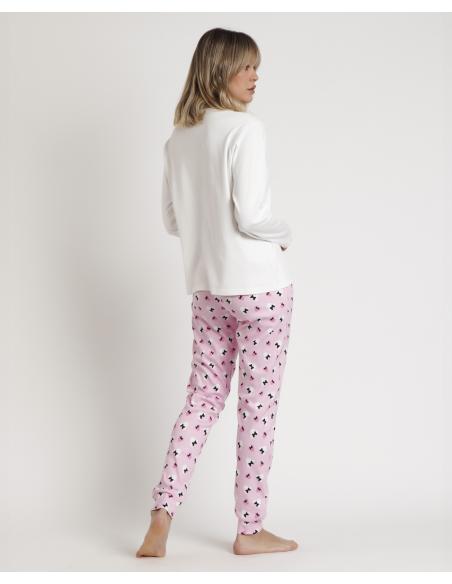 DISNEY Pijama Manga Larga Minnie Chic para Mujer