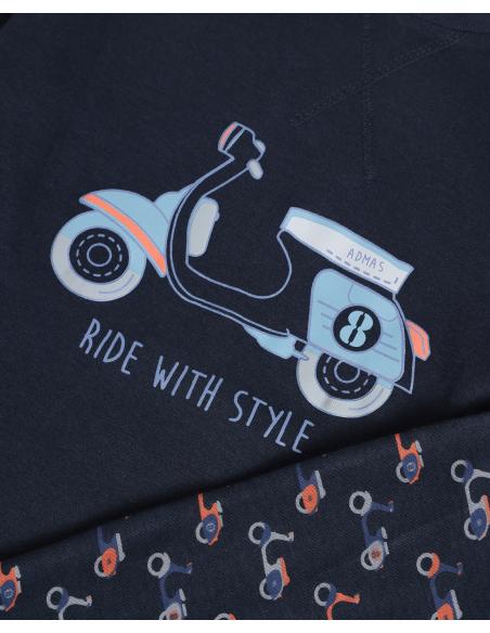 ADMAS Pijama Manga Larga Vespa Style para Niño