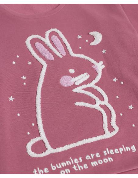 ADMAS Pijama Manga Larga Bunnies On The Moon para Niña