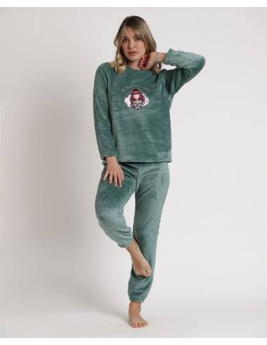 SANTORO GORJUSS Pijama Manga Larga Calentito Be Kind To The Planet para Mujer