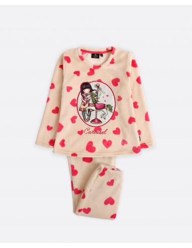 SANTORO GORJUSS Pijama Manga Larga Calentito Carousel para Niña