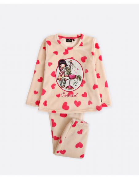 SANTORO GORJUSS Pijama Manga Larga Calentito Carousel para Niña