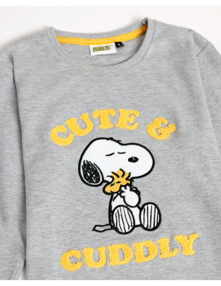 PEANUTS Pijama Manga Larga Snoopy Funny para Niña