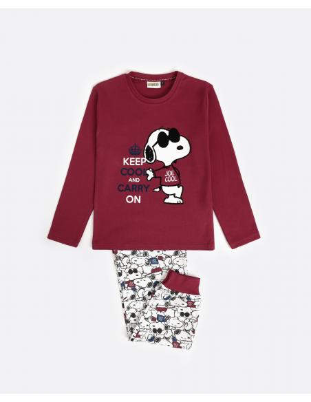 PEANUTS Pijama Manga Larga Snoopy Cool para Niña