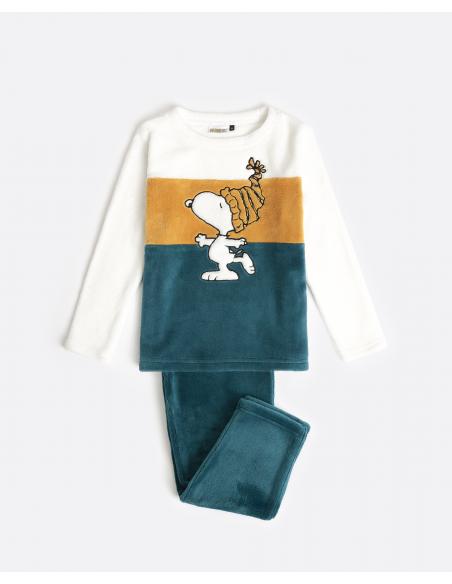 PEANUTS Pijama Calentito Manga Larga Warm & Cozy para Niña