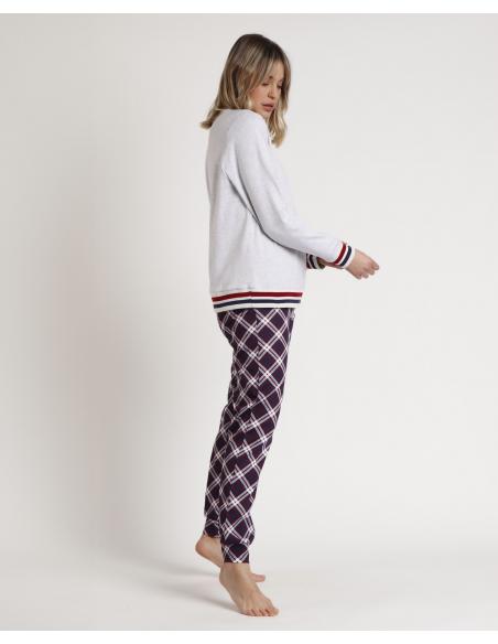 ADMAS Pijama Manga Larga ADM Family para Mujer