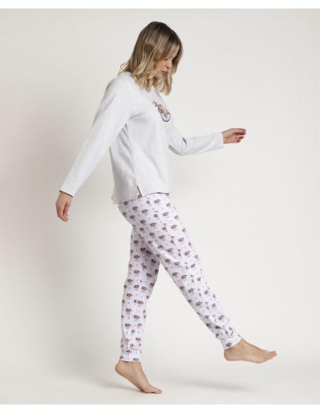 ADMAS Pijama Manga Larga All You Need is Sleep A para Mujer