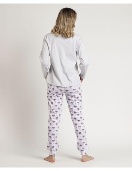 ADMAS Pijama Manga Larga All You Need is Sleep A para Mujer