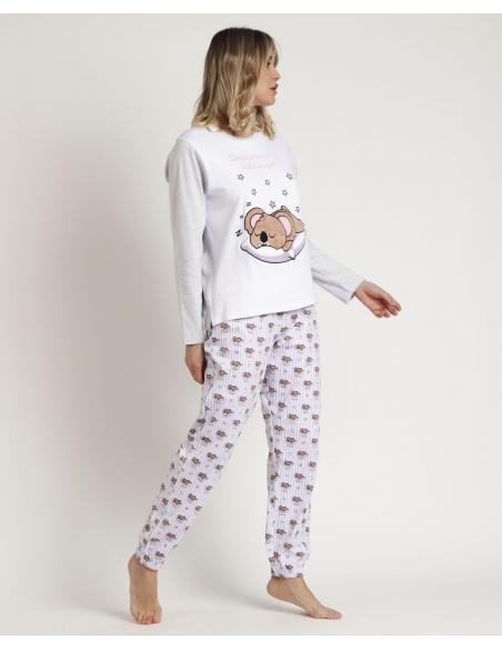 ADMAS Pijama Manga Larga All You Need is Sleep B para Mujer