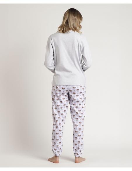 ADMAS Pijama Manga Larga All You Need is Sleep B para Mujer