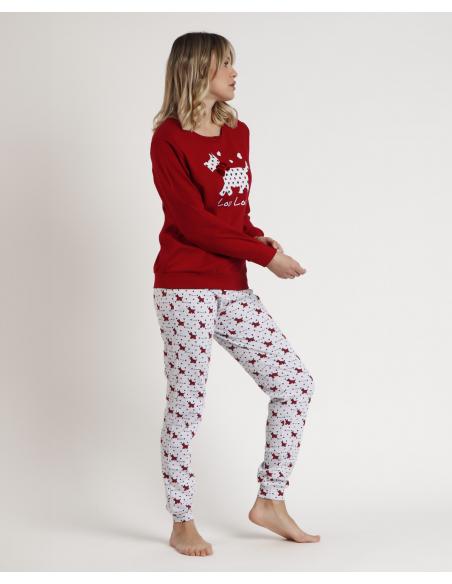 ADMAS Pijama Manga Larga Tapeta Lou Lou Cold para Mujer