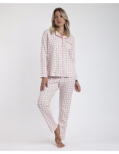 ADMAS Pijama Abierto Manga Larga You Are So Loved para Mujer