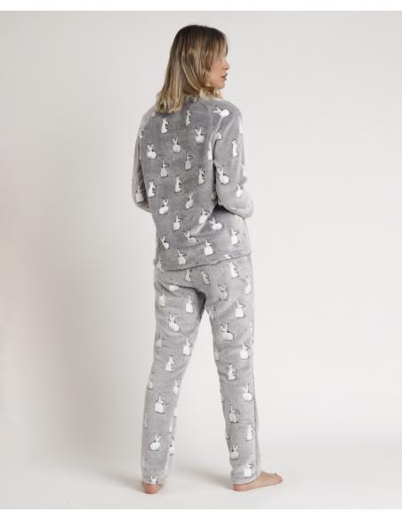 ADMAS Pijama Manga Larga Corel Bunnies On The Moon para Mujer