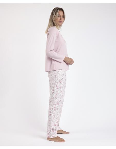 ADMAS CLASSIC Pijama Manga Larga Tapeta Live para Mujer