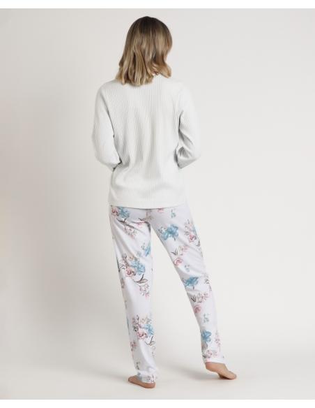 ADMAS GARDEN Pijama Manga Larga French Garden para Mujer