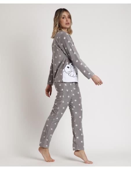 DISNEY Pijama Manga Larga Calentito 101 Dalmatians para Mujer