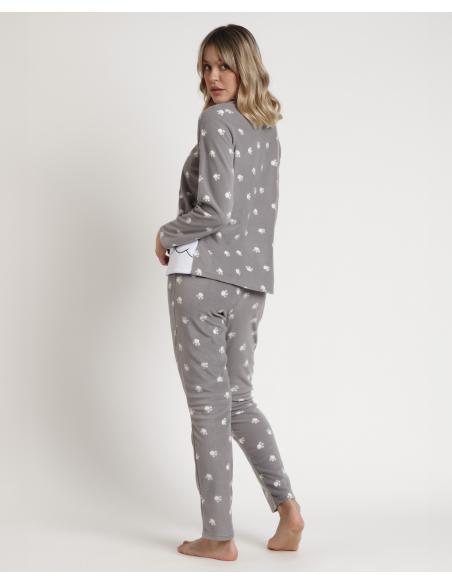 DISNEY Pijama Manga Larga Calentito 101 Dalmatians para Mujer