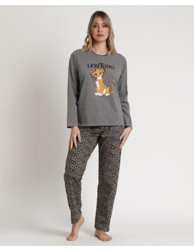 DISNEY Pijama Manga Larga Lion King para Mujer