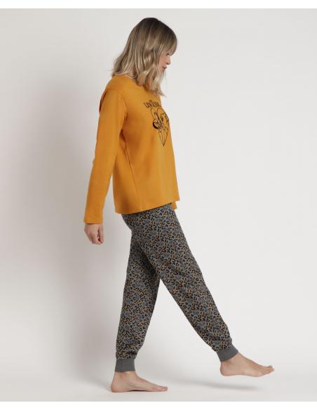 DISNEY Pijama Manga Larga Felpa Lion King para Mujer