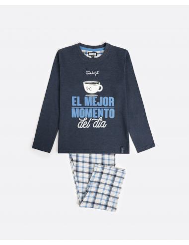 MR WONDERFUL Pijama Manga Larga Momento del Día para Niño