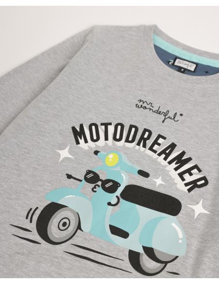 MR WONDERFUL Pijama Manga Larga Motodreamer para Niño