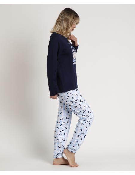 MR WONDERFUL Pijama Manga Larga Temperaturas Frías para Mujer